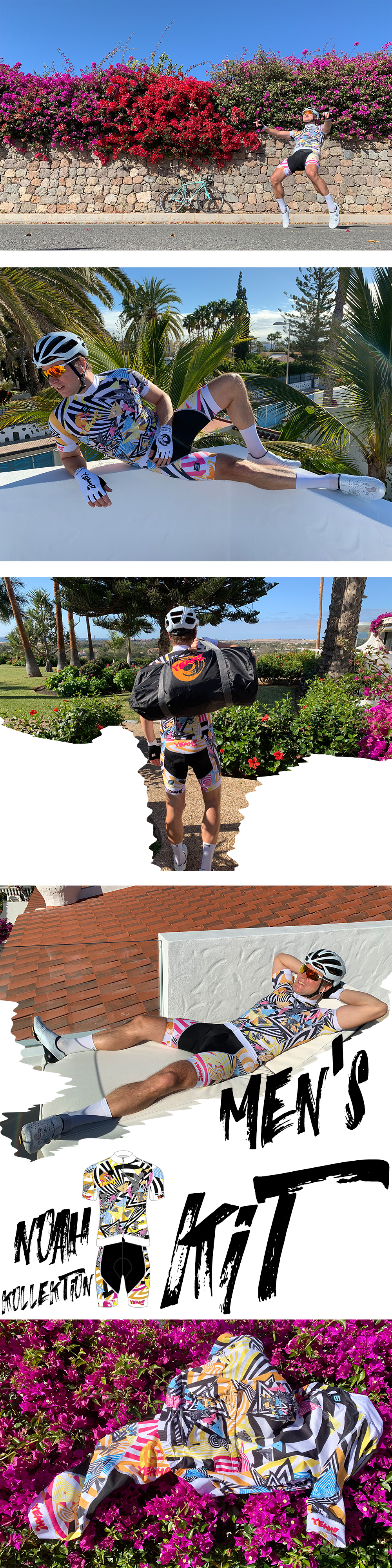 YEAH! COUTURE NOAH COLLECTION CYCLING KIT MENS