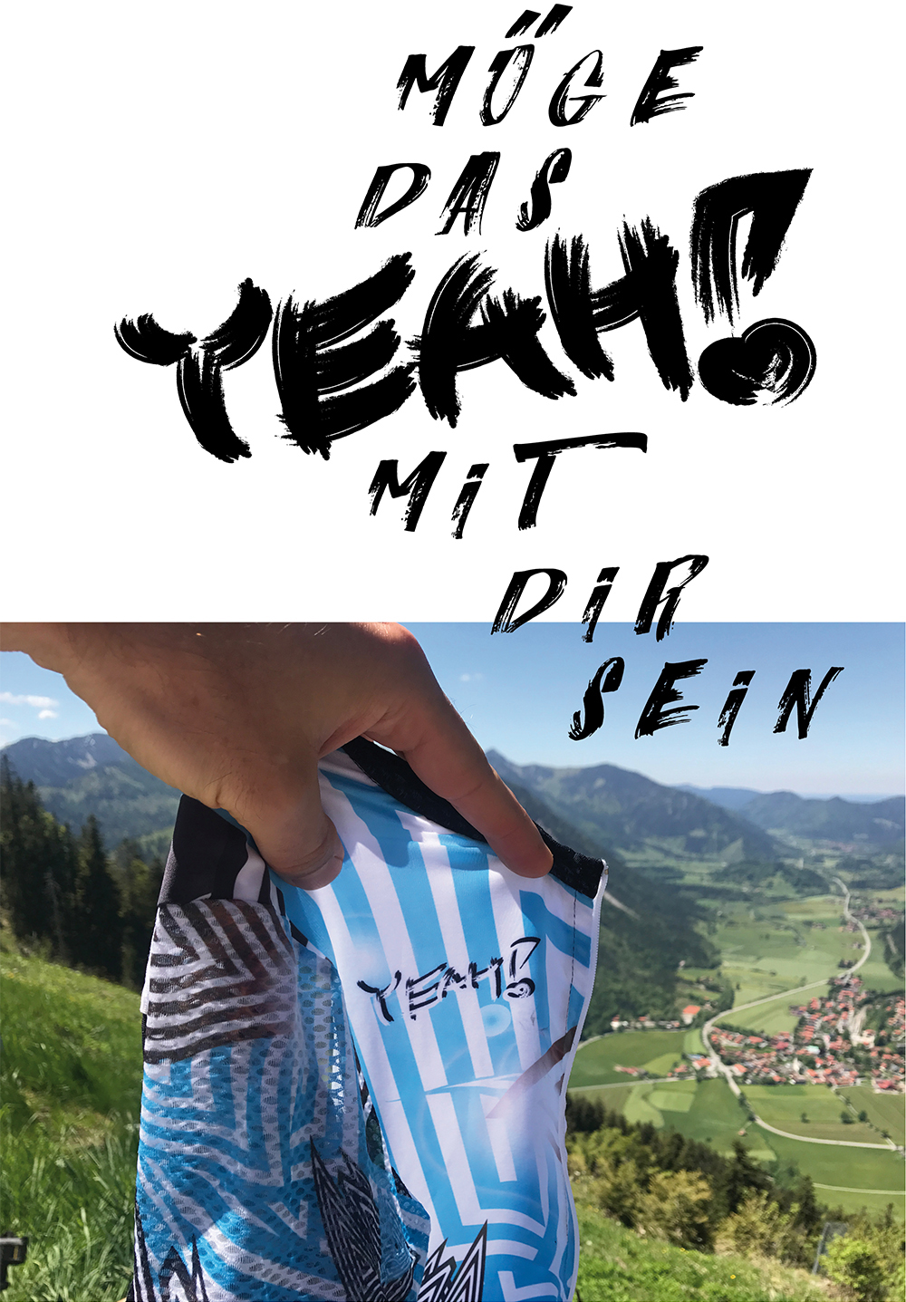 YEAH!-Trikot am Sudelfeld